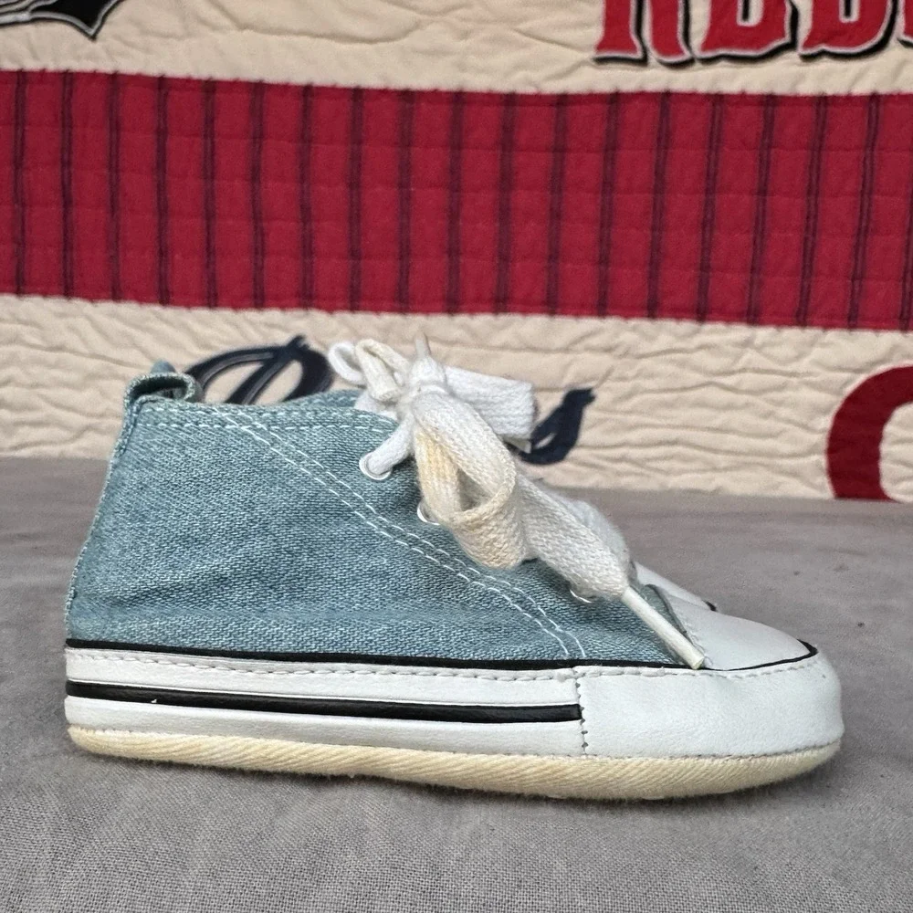 Size 3c‎ - Converse Baby Crib Shoes Denim White